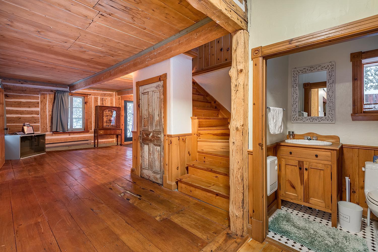 Ancestral Wooden Chalet - St-Gabriel De Brandon Mandeville Exterior foto