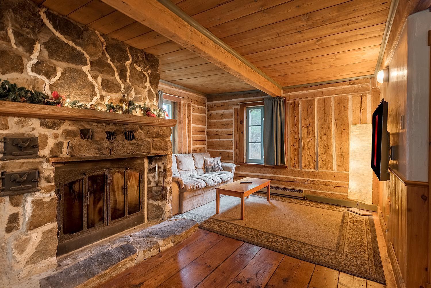 Ancestral Wooden Chalet - St-Gabriel De Brandon Mandeville Exterior foto